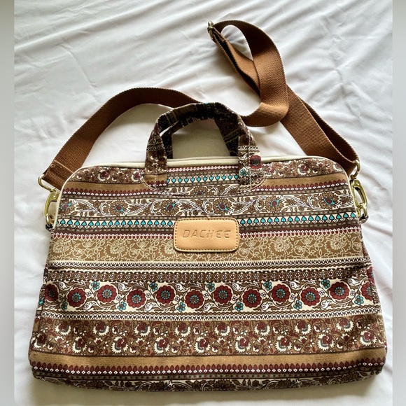 New DACHEE Bohemian Print Laptop Shoulder Bag Padded - Picture 2 of 9